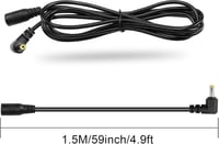 GINTOOYUN DC4017 Tápkábel Hosszabbító 1,5m - 90 Fokos DC 4.0x1.7mm Csatlakozó PSP, Kamera, Elektromos Fogkefe Készülékekhez 6