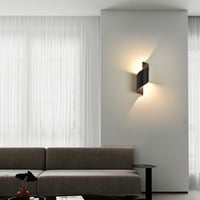  2 db LED Kültéri/Beltéri Fali Lámpa 10W - IP65 Vízálló, 3000K Meleg Fehér, Modern S-alakú Alumínium Dekorációs Világítás 8