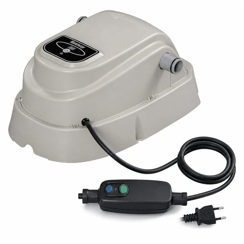 Încălzitor digital pentru piscină Bestway 2800 W pentru piscine de 1520-17035 litri — fără furtun și coliere de furtun (stare: vezi poza a 2-a)