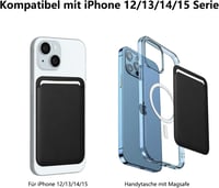AFARER MagSafe Bőr Pénztárca iPhone 16/15/14/13/12 Telefonokhoz - Állítható Állvánnyal, RFID Védelemmel, Kártyatartóval - Fenyőzöld 5