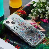 iPhone 13 Pillangós Virágos Glitteres Női Szilikon Védőtok 7