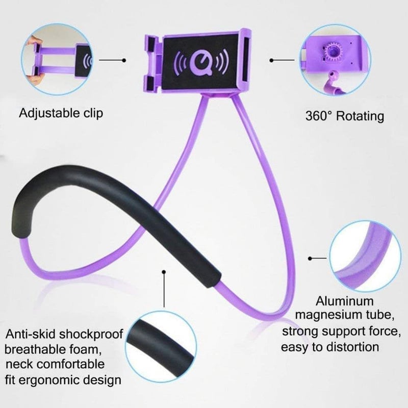 Moxamo 360°-os Kék Univerzális Mobiltelefon Tartó Kézmentes Használatra