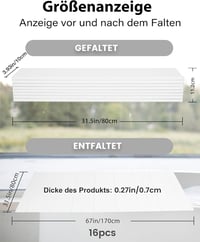 Ezcasch Összecsukható Kádtakaró 80x170 cm - Vízálló, Porvédő, Hőszigetelő Kádpolc 6 kg Teherbírással - Fehér Fürdőszobai Kiegészítő 3