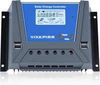 VIXKPIRR 80A Napelem Töltésvezérlő 12V/24V/36V/48V - LCD Kijelzővel, Hőmérséklet Érzékelővel és 4 USB Porttal - Többféle Akkumulátorhoz 1