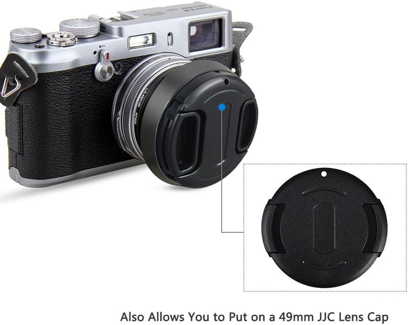 Fujifilm X100 sorozat és X70 napellenző UV szűrővel - LH-X100 helyettesítő