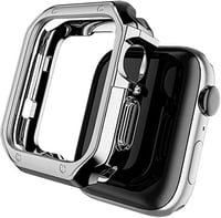 Apple Watch kompatibilis óraszíj szett, 2 db, fekete-ezüst 3