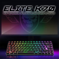 Spirit of Gamer vezeték nélküli Bluetooth TKL gamer billentyűzet, spanyol QWERTY, 65% kompakt 7