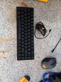 THE G-LAB Keyz Hydrogen WL Vezeték Nélküli Gaming Billentyűzet 60% RGB Háttérvilágítással — USB vevő nélkül (állapot: lásd a 2. képet) 2