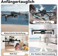 Toladrone TD31LCD Drón Beépített LCD Kijelzős Távirányítóval - Kefenélküli Motorral, Állítható Kamerával, Valós Idejű Képátvitellel, Kezdőkn 5