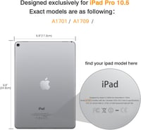 MoKo iPad Air 3 / Pro 10.5 Bőrtok - Rózsaarany, Automata Alvó Funkcióval 3