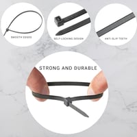 Buydefinition 100 db zöld kábelkötegelő 100mm x 2.5mm - UV-álló nylon kábelrendező kültéri-beltéri használatra, otthonba, irodába, kertbe, g 3