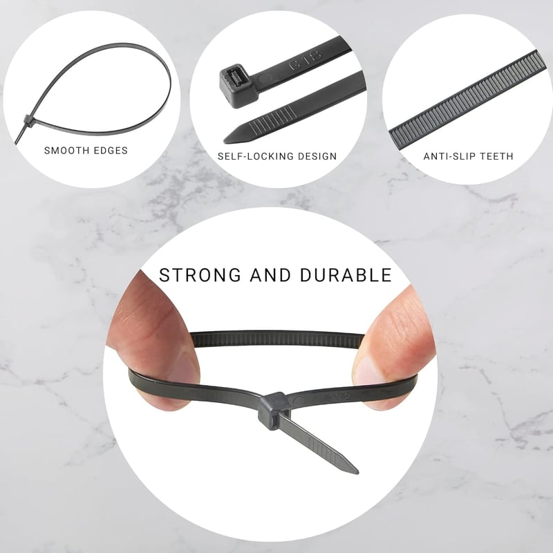 Buydefinition 100 db zöld kábelkötegelő 100mm x 2.5mm - UV-álló nylon kábelrendező kültéri-beltéri használatra, otthonba, irodába, kertbe, g