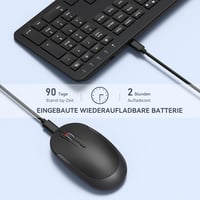 seenda SK38-3 Vezeték Nélküli Billentyűzet-Egér Szett, Ultravékony Újratölthető, Ergonomikus, Szilikon Porvédővel, PC/Laptop/Smart TV, QWERT 3