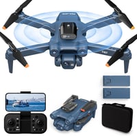 FAKJANK F407 Drón 4K Kamerával - 360° Akadályérzékelés, WiFi FPV Átvitel, Optikai Pozícionálás, Kezdőknek, 2 Akkumulátorral, Kék 1
