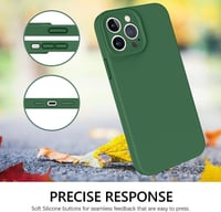 Apple iPhone 13 Pro Max Strapabíró Sötétzöld Szilikon Védőtok 7