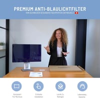 VistaProtect Kékfény Szűrő Monitor Védőszűrő 26-27" Képernyőkhöz - Szemvédelem Fejfájás és Szemfáradtság Ellen - Orvosi Fejlesztésű Monitors 2