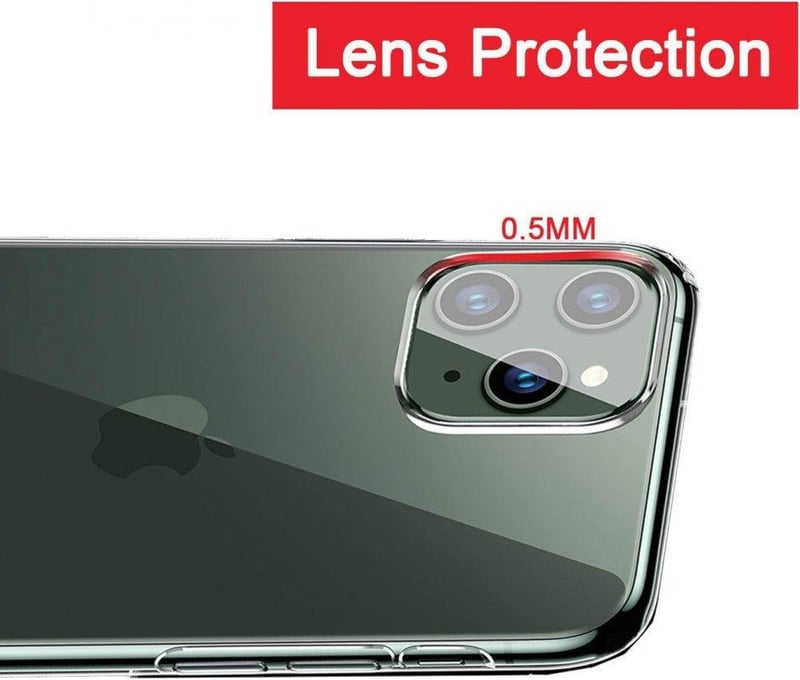 iPhone 11 Pro Max átlátszó ütésálló szilikon védőtok