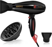 Professional Hair Dryer 2400W Ionos Hajszárító Diffúzorral - 40 Millió Negatív Ion, 3 Hőfokozat, 2 Sebesség, Gyors Szárítás, Fényes Haj, Fek 1