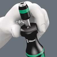 Wera Nyomatékcsavarhúzó 1,2-3,0 Nm Rapidaptor Gyorscserélő Tokmánnyal - Kézi Szerszám Precíziós Munkákhoz, Ezüst, 120g 2