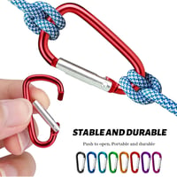 AFAIK mini karabiner készlet rugós kapoccsal, 40 x 4 mm - színes, 40 db 3