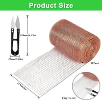 AFAIK Réz szalag csigavédelem 127 mm x 12 m tiszta réz háló kert növényvédelem 2