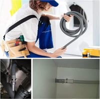 AFAIK Univerzális Lefolyócső Hosszabbító Szett 2m x 20mm - Mosógéphez, Mosogatógéphez, Szárítógéphez - Vízkifolyás Elleni Védelemmel 6