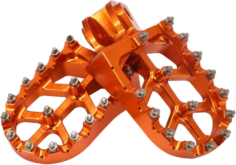JFG RACING Alumínium Fék és Váltó Pedálvég Szett KTM Motorkerékpárokhoz - Narancssárga, Könnyen Szerelhető Kiegészítő