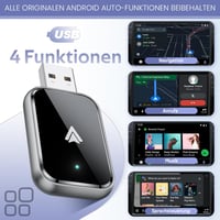 AIZEO Android Autó Vezeték Nélküli Adapter - Vezetékes Android Auto Átalakító Gyors Bluetooth Kapcsolattal, Kompakt Méretű Autós Kiegészítő  4