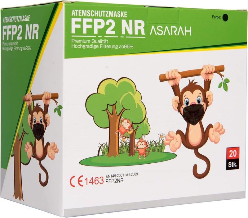 FFP2 S-es Szürke Mini Maszk 20db - Higiénikus Csomagolás