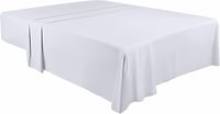 Utopia fehér mikroszálas lepedő 225x255 cm - puha, kefézett felületű 1