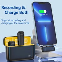 VOVIGGOL Vezeték Nélküli Csíptetős Mikrofon iPhone iPad Android Készülékekhez 400 mAh Töltőtokkal, Plug & Play Zajszűrős Mikrofon Videózásho 7