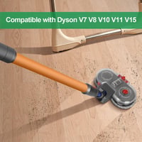 Dyson V15 V11 V10 V8 V7 porszívókhoz elektromos felmosó feltét, levehető tartállyal és 12 mosható moppal 2