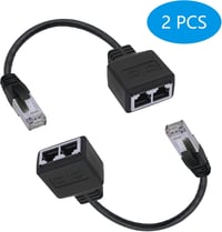 GINTOOYUN RJ45 Hálózati Adapter Kábel (22,6 cm) - Apa-Anya Csatlakozó Laptophoz, PC-hez, Routerhez - Hálózatváltáshoz 6