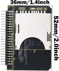 FENGQLONG SD Kártya IDE Adapter - SD/SDHC/SDXC/MMC Memóriakártya 2,5" IDE 44 Pin Átalakító, Fekete 2