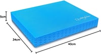 Quality Den Egyensúlyozó Párna - Csúszásmentes TPE Hab, 40x34x5 cm, Kék - Stabilitás és Koordináció Fejlesztő Edzőpárna, 150 kg Teherbírás 7