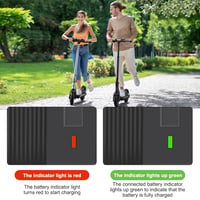 Univerzálna nabíjačka na elektrokolobežku Afenau 42V 2A so 6 konektormi, vhodná pre Xiaomi Scooter, elektrobicykle a hoverboardy, čierna, DC5.5, XLR, RCA 3