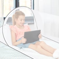 Afenau Pop-Up moskytiéra 200x100x70 cm so zipsom, skladacia prenosná cestovná moskytiéra na posteľ a na kempovanie 6