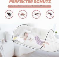 Afenau Pop-Up moskytiéra 200x100x70 cm so zipsom, skladacia prenosná cestovná moskytiéra na posteľ a na kempovanie 5