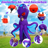 Danxilu Felfújható Jelmez Felnőtteknek - Polip és Dinoszaurusz Teljes Test Állatjelmez Férfiaknak és Nőknek - Vicces Cosplay, Party és Ünnep 4