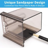 AFMAT hosszú hegyű ceruza- és szénceruza-élezőgép, 6-8,2mm, kézi, állítható - Manual Pencil Sharpener 5