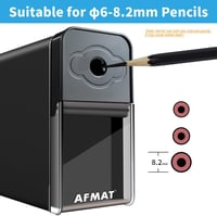 AFMAT hosszú hegyű ceruza- és szénceruza-élezőgép, 6-8,2mm, kézi, állítható - Manual Pencil Sharpener 4