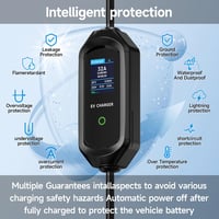 AFYEEV 7.2kW elektromos autó töltő 32A Type 2 IEC 62196-2 6m töltőkábel 2