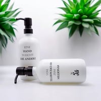 AG stakleni dozator za sapun i deterdžent, set od 2 komada, 500 ml, s pumpicom od nehrđajućeg čelika i silikonskim lijevkom, za kuhinju i kupaonicu 6
