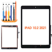 Digitizer ecran tactil AGCUT pentru iPad 9 (2021) 10.2 A2602 A2603 A2604 A2605, panou frontal de schimb cu buton Home, negru 1
