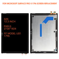 Náhradný displej AGCUT pre Microsoft Surface Pro 5 1796 / Pro 6 1807 – 12,3-palcový LCD displej s dotykovým panelom a zostaveným digitalizérom 2