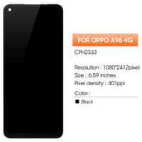 Náhradný displej AGCUT pre Oppo A96 4G (CPH2333) so sadou náradia – čierny 2