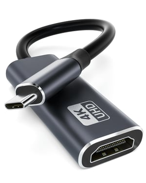 AGEEMY USB-C HDMI 4K adapter – kompatibilan s Thunderbolt 3, s audio i video izlazom – iPhone 15/16/17, MacBook Pro/Air, iPad Pro, Galaxy S20, XPS15/13