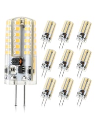 AGELCK G4 LED žarulja, neutralno bijela 4000K, 2W (zamjena za halogenu od 20W), kut snopa 360°, bez treperenja, 12V AC/DC, nije prigušiva, energetski učinkovita, 10 komada 1