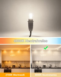 AGELCK G4 LED žarulja, neutralno bijela 4000K, 2W (zamjena za halogenu od 20W), kut snopa 360°, bez treperenja, 12V AC/DC, nije prigušiva, energetski učinkovita, 10 komada 5
