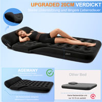 Saltea gonflabilă auto AGEMANY pentru SUV, pat de camping, 185x140x20 cm, saltea cu aer pentru călătorii 2